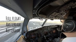 Ferry flight from Schiphol runway 36L to Rotterdam landing runway 24 [upl. by Tacye636]