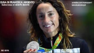 Rio 2016  ARGENTO di ELISA DI FRANCISCA nel fioretto radiocronaca di Giuseppe Bisantis Radio 1 [upl. by Ayekram]