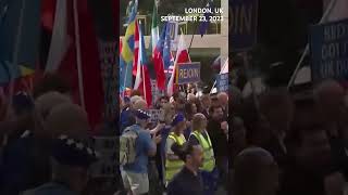 WATCH Antibrexit demonstrators march in London call for UK to rejoin the EU [upl. by Helali959]