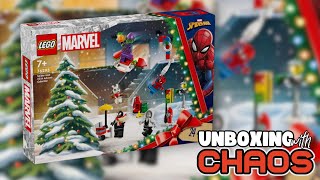 LEGO Marvel SpiderMan 2024 Advent Calendar 76293  UNBOXING [upl. by Reivaz]