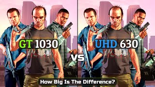 GT 1030 vs UHD 630  How Big Is The Difference [upl. by Cheshire315]