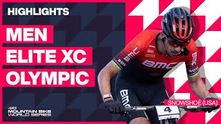 Snowshoe  Men Elite XCO Highlights  2023 UCI Mountain Bike World Cup [upl. by Virgel141]