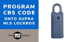 How to program a CBS code onto a Supra lockbox [upl. by Branca898]