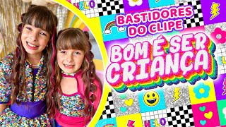 Bastidor do clipe da NOVA MUSICA da Laurinha e Helena DIA DAS CRIANÇAS Bom é ser Criança [upl. by Dazhahs]