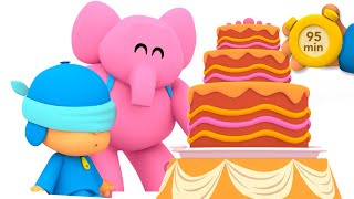 🥳️ POCOYO AND NINA  A Surprise Birthday Party 95 min ANIMATED CARTOON for Children FULL episodes [upl. by Acirea]