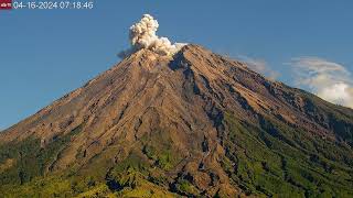 Apr 16 2024 An Eruption at Semeru Volcano Indonesia [upl. by The]