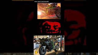 Kawasaki ninja h2rr VS bmw s1000r kawasakininjah2rtopspeed bmws1000r superbike ninja bmw [upl. by Nnawtna]