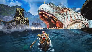 Kratos Goes Inside The Mouth Of Jormungandr The World Serpent  God of War 4 [upl. by Felike]