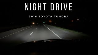 2016 Toyota Tundra Platinum Night Drive  LED Headlights amp Rigid SAE Fog Lights [upl. by Schmitt]