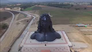 AdiYogi Isha Foundation  Aerial View Coimbatore Tamilnadu [upl. by Hgiellek165]