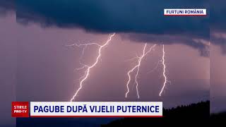 Vijeliile au făcut ravagii În Mureș o fetiță a murit după ce a fost lovită de un brad smuls [upl. by Leirol225]