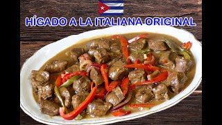 HIGADO A LA ITALIANA RECETA CUBANA💯 [upl. by Eamanna]