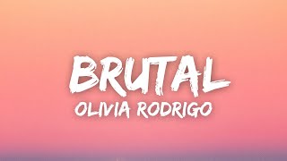 Olivia Rodrigo  brutal Lyrics [upl. by Gunther]