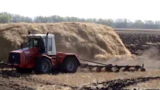 Kirovets 744 plowing  Трактор К744Р Кировец пахота [upl. by Iseabal]