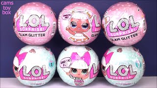 LOL SURPRISE DOLLS Glam Glitter and Series 1 Unboxing TOYS Blind BAGS NEW Review [upl. by Annaohj]