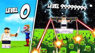 DESTROYING 9999 ZOMBIES in Roblox Zombie Tycoon [upl. by Nodgnal]