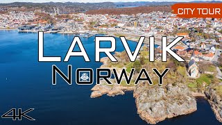 Larvik Norway  City Tour amp Drone 4k [upl. by Stevana]