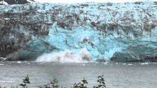 Childs Glacier Calving Cordova Alaska [upl. by Munniks]