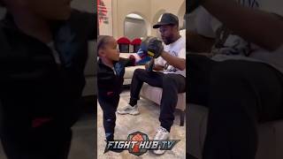 Floyd Mayweather Grandson GOT POP [upl. by Eemia220]