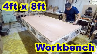 Full Sheet Plywood Workbench 4ft x 8 ft [upl. by Ecal376]