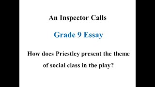 Theme of class Grade 9 A Essay [upl. by Aicele]