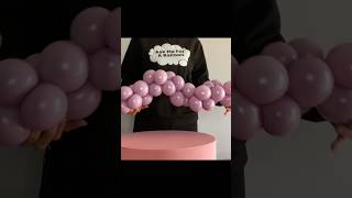 Lavender Mini Garland Of Balloons shortsvideo [upl. by Esalb]