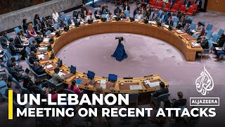 UN Security Council meeting to discuss situation in Lebanon begins [upl. by Doehne]