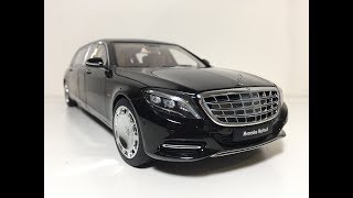 118 AUTOart Mercedes Maybach S600 Pullman Black [upl. by Paquito]