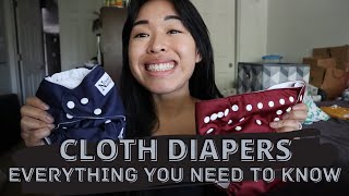 CLOTH DIAPERING 101  how to start wash and store cloth diapers and liners for beginners [upl. by Reuben802]