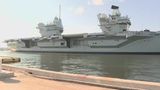 Naval Station Mayport welcomes more than 900 sailors from British Royal Navy [upl. by Suirtimed838]