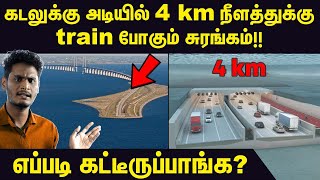 Under Sea Tunnel Construction  Øresund Bridge construction explained in Tamil [upl. by Anastas]