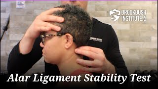 Alar Ligament StabilityTest [upl. by Hirasuna280]