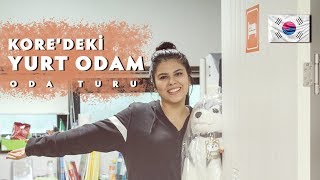 GÜNEY KOREDEKİ YURT ODAM  ODA TURU [upl. by Searby]