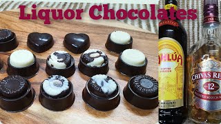 Liquor Chocolate  Special Homemade Liquor Chocolates Recipe  RumScotchCoffee Liqueur Chocolates [upl. by Artemus]