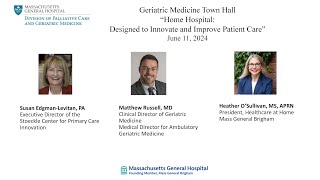 Geriatric Medicine Town Hall [upl. by Twitt]