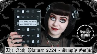 THE GOTH PLANNER 2024  SIMPLY GOTHIC  GOTHIC STATIONERY [upl. by Rosette]