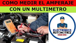 COMO MEDIR AMPERAJE CON MULTIMETRO [upl. by Allimac951]