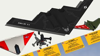 Crazy Looking Aircraft 2 Type and Size Comparison 3D [upl. by Jehoash674]