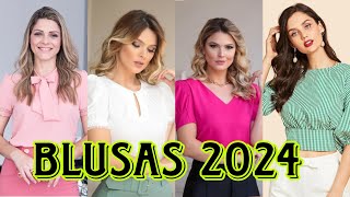 BLUSAS DE MODA Y TENDENCIAS 202423 JUVENILES Y CASUALES PARA VESTIR BIEN TODOS LOS DIAS [upl. by Idram]