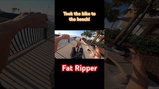 Fat ripper wheelie at the beach🏝️ bikelife sebikes oneway wheelie fatripper bigripper [upl. by Winola]