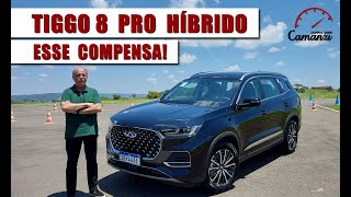 Tiggo 8 Pro Hybrid bom consumo e bom desempenho  impressões do Camanzi [upl. by Dearborn844]