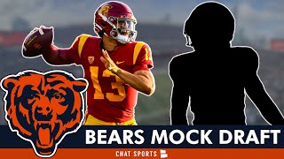 2024 NFL Mock Draft WITH Trades Projections For The Chicago Bears Ft Caleb Williams [upl. by Radke]