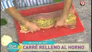 Carré relleno al horno con champiñones rellenos [upl. by Charissa]