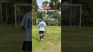 COMO CHUTAR NO ÂNGULO 🔥 futebol tutorial chute bera [upl. by Tserrof223]