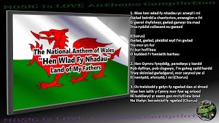 Wales National Anthem quotHen Wlad Fy Nhadauquot INSTRUMENTAL with lyrics [upl. by Novyat]