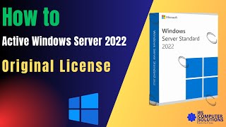 How to Active Windows Server 2022 with a License Key  Microsoft original License [upl. by Sydalg402]