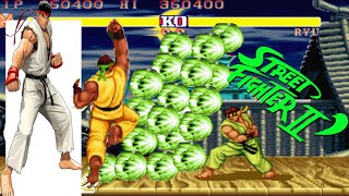 4K Street Fighter II  RYU Super Green  HardestHDR 60 frames per second [upl. by Bronson]