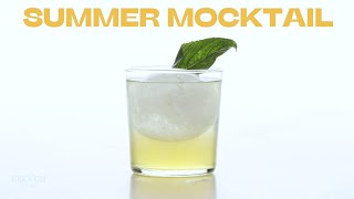 Basil amp Elderflower Summer Mocktail  Easy athome recipe [upl. by Nirroc]