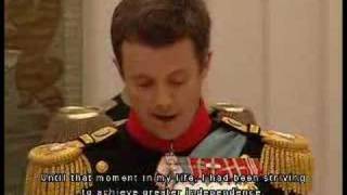 Frederik of Denmarks Wedding Speech [upl. by Wenz]