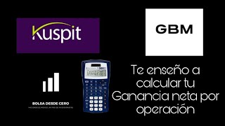 Cuales son las comisiones e impuestos por invertir en GBM y Kuspit [upl. by Neill]